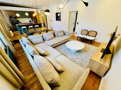 Coin salon dans l'établissement Le BIG duplex, hypercentre, 4 chambres, spacieux