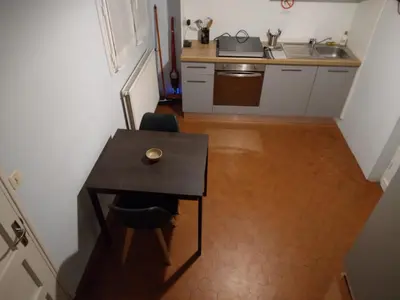 Cuisine ou kitchenette dans l'établissement Bugle