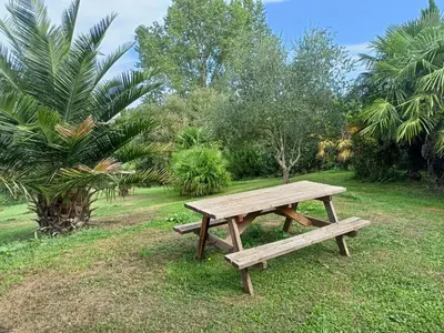 Jardin de l'établissement Maison au calme avec jardin exotique pour 7 personnes