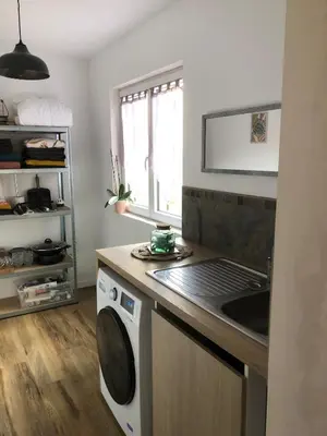 Cuisine ou kitchenette dans l'établissement La Réno de Mag