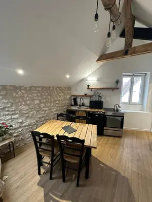 Cuisine ou kitchenette dans l'établissement Le Perchoir