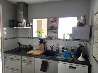 Cuisine ou kitchenette dans l'établissement Escapade idéale avec Jardin - 5 min du circuit des 24H - L'Instant Clef