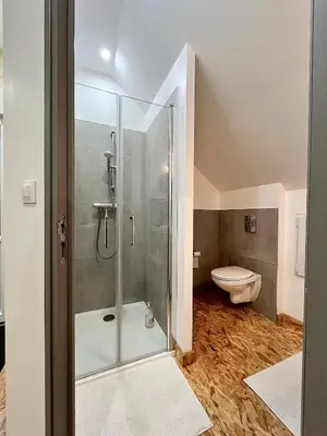 Salle de bains dans l'établissement Le cerisier