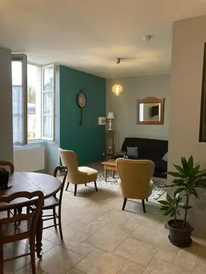 Coin salon dans l'établissement Appartement RICHELIEU