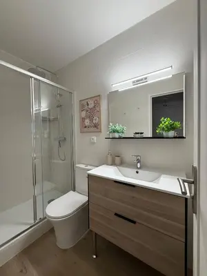 Salle de bains dans l'établissement Mont'Bohème