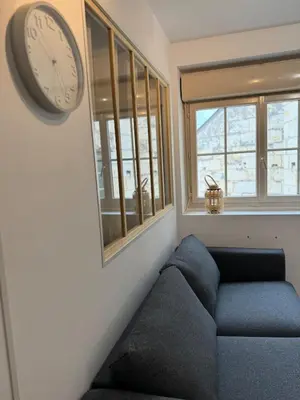 Coin salon dans l'établissement Appart T2 cosy - 4 pers - Centre Baugé