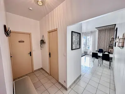 Coin salon dans l'établissement Appart T2 élégant 5 pers - Hypercentre - Spacieux