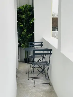 Balcon ou terrasse dans l'établissement Au Logis Briand