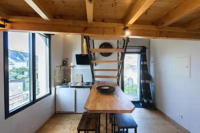 Cuisine ou kitchenette dans l'établissement L'armurerie proche Islette et Azay le Rideau