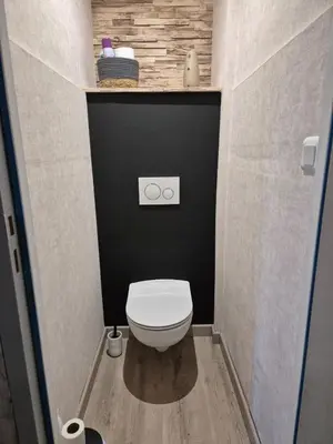 Salle de bains dans l'établissement Appartement proche circuit 24h du Mans