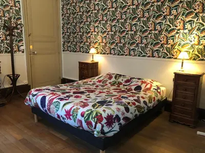 Un ou plusieurs lits dans un hébergement de l'établissement Château de la Françoisière