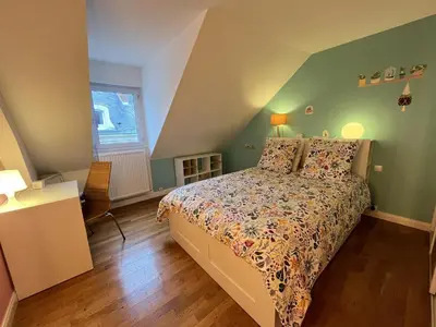 Un ou plusieurs lits dans un hébergement de l'établissement Le Nuancier - Garage - Jardin 10 pers