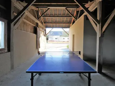 Tennis de table au sein de l'établissement Gîte Anjou familial avec cheminée, climatisation, WIFI - FR-1-622-95 ou à proximité