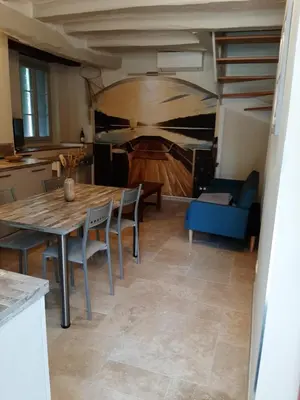 Coin salon dans l'établissement Gite Vergers de Fontenay La Loire
