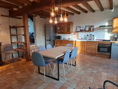 Cuisine ou kitchenette dans l'établissement Moulin Rondard