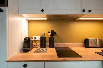 Cuisine ou kitchenette dans l'établissement le petit logis