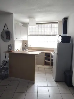 Cuisine ou kitchenette dans l'établissement Charmant appartement 2 chambres - Proche Tours