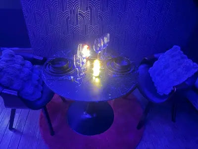 Plan de l'établissement Sweety's Eden Jacuzzi - Jacuzzi privé Sauna Cinéma room Jardin - Terrasse centre-ville