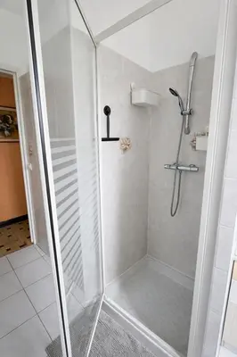 Salle de bains dans l'établissement Gite - La Boutardière