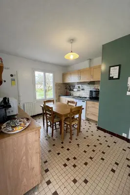 Cuisine ou kitchenette dans l'établissement Gite - La Boutardière