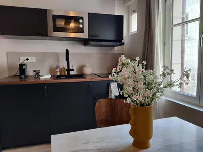 Cuisine ou kitchenette dans l'établissement Cœur de Chinon, tout confort !
