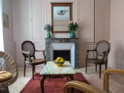 Coin salon dans l'établissement Les Maisons d'Amboise