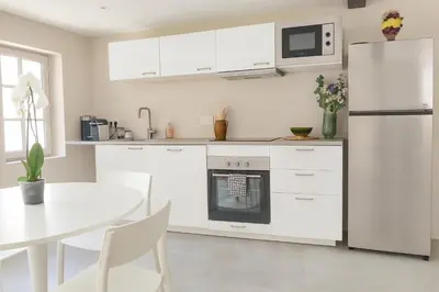 Cuisine ou kitchenette dans l'établissement Les Maisons d'Amboise