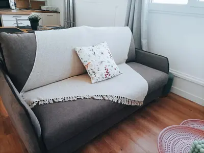 Coin salon dans l'établissement Bel appartement tout équipé