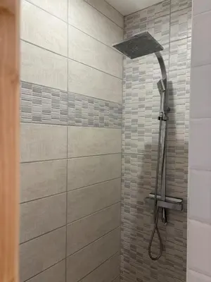Salle de bains dans l'établissement Gîte à la campagne 4