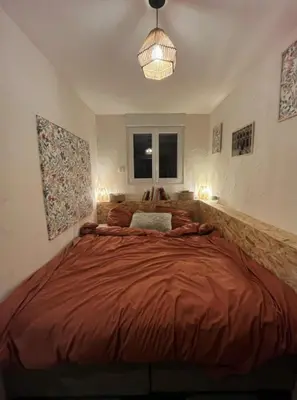 Un ou plusieurs lits dans un hébergement de l'établissement Maison 6 personnes - Idéal 24h du Mans