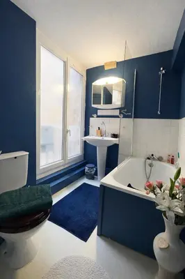 Salle de bains dans l'établissement Gîte de Linéa Centre de Loches