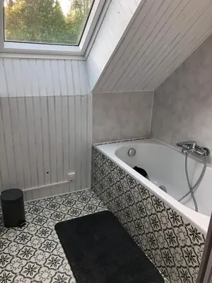 Salle de bains dans l'établissement Le gite d Henri