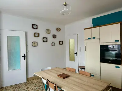 Cuisine ou kitchenette dans l'établissement Grande Maison-5 min de Chambord-3 chambres-Loire à vélo 100 m- 10 min de Blois