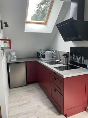 Cuisine ou kitchenette dans l'établissement gîte Ludivine