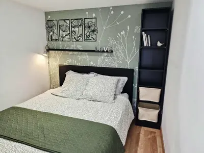 Un ou plusieurs lits dans un hébergement de l'établissement Gîte Studio 4 à 6 personnes