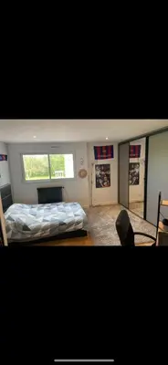 Un ou plusieurs lits dans un hébergement de l'établissement Villa Le Leard