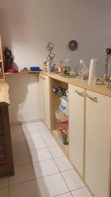Cuisine ou kitchenette dans l'établissement L'ébène - Chez L'habitant