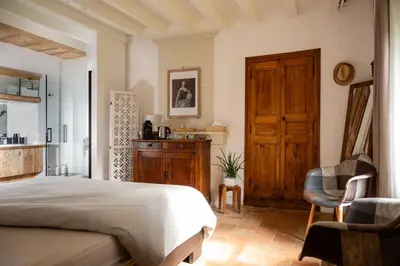 Un ou plusieurs lits dans un hébergement de l'établissement B&B BienViennue