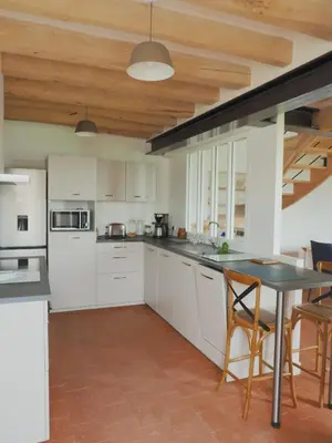 Cuisine ou kitchenette dans l'établissement Peace and quiet