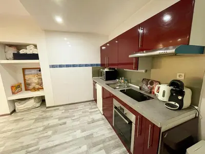 Cuisine ou kitchenette dans l'établissement Studio au cœur d'Amboise pour 2 pers, vue sur château - FR-1-381-609