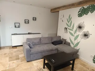 Coin salon dans l'établissement La Casita 4 min de Beauval