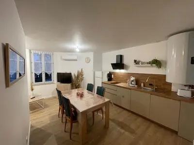 Cuisine ou kitchenette dans l'établissement Cassandre