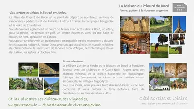Plan de l'établissement La Maison du Prieuré de Bocé