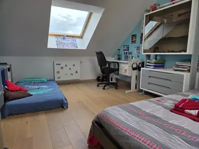 Un ou plusieurs lits dans un hébergement de l'établissement 2 Chambres pour évènement circuit Bugatti