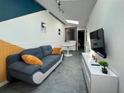 Télévision ou salle de divertissement dans l'établissement Le Petit Rive Gauche - Blois