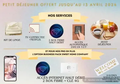Plan de l'établissement Le Cocon Appartement chaleureux hypercentre Blois