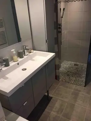 Salle de bains dans l'établissement Maison rénovée dans un corps de ferme