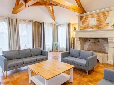 Coin salon dans l'établissement Séjourner au cœur de la nature entre Tours et Angers - FR-1-622-101