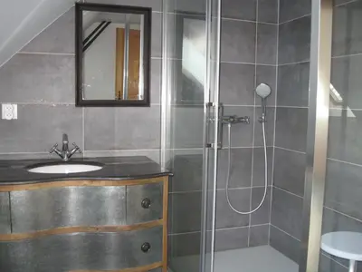 Salle de bains dans l'établissement Loft du Petit Bois