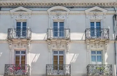 Plan de l'établissement Les Lys D'or vue Château Hyper Centre climatisé
